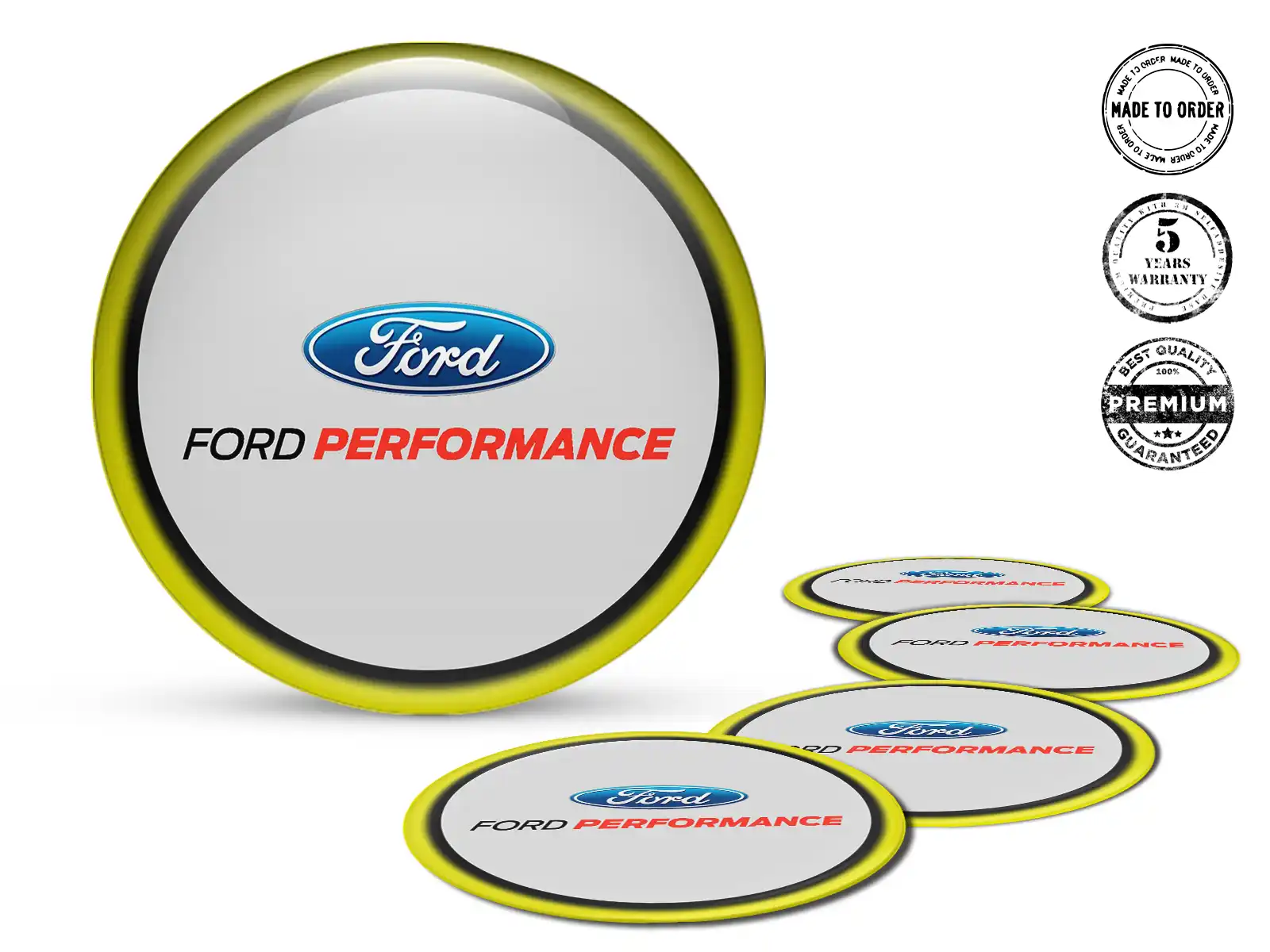 Ford Pegatina de Silicona Edición Calcomanías de Aro Premium